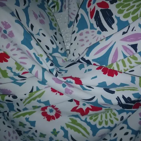 Tropical Escape  12 One Piece Floral White Swim Suit