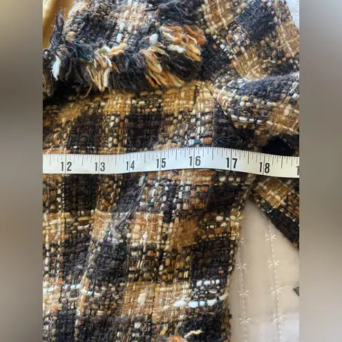 Walter Black and Carmel fringe trim blazer Black Size 8