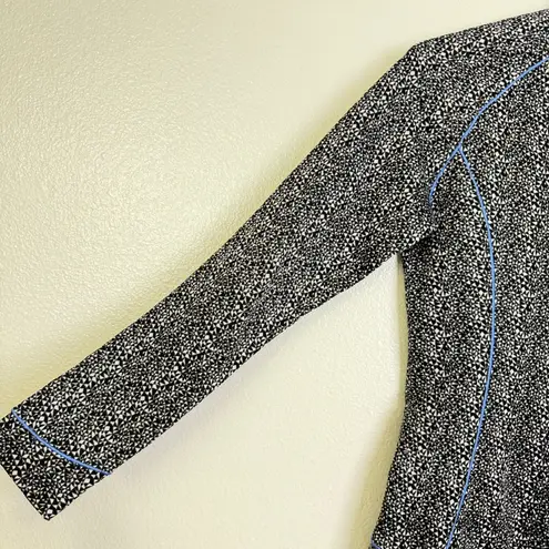 Masters Magnolia Lane Tech Top Womens XS Black Periwinkle Full Zip Fleece Lined