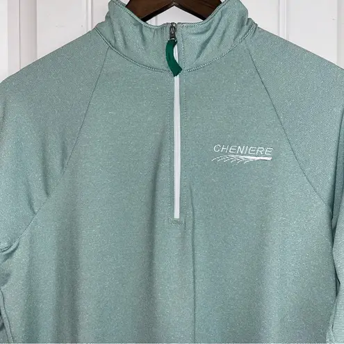 Devon & Jones moisture wicking quarter zip performance pull over women L Green Size L