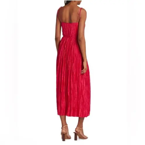 Ulla Johnson NWT Orla Crinkled Midi Dress Orchid Pink Sz 10 $650