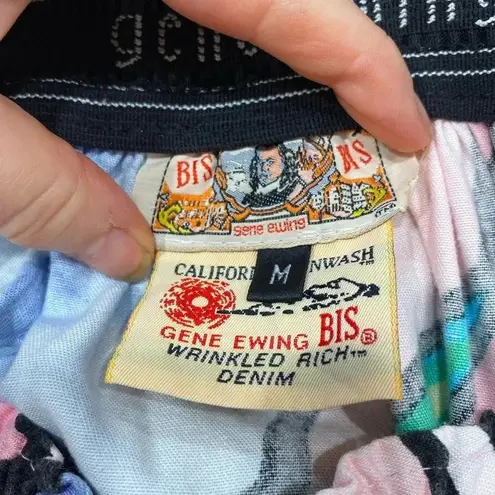 Gene Ewing BIS Women's Floral Skater Skirt Knee Length Multicolor Size M VTG Purple Size M