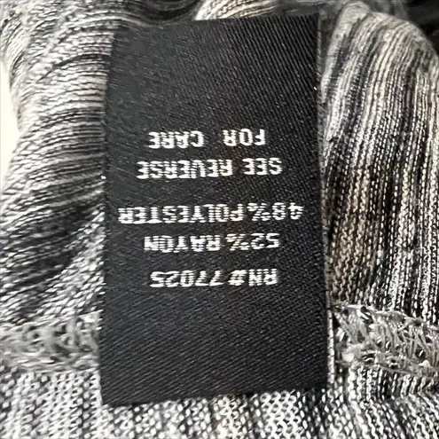 NWT Serena Williams Black and White Space Dye Stripe Tunic Sweater Size 3X