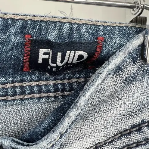 Silver Jeans SILVER SUKI MID BOOT Distressed destroyed zipper button blue Jeans Size 27 x 33