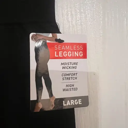 Puma  Womens Seamless‎ Leggings High Waist Comfort Stretch Logo Black Large NWT