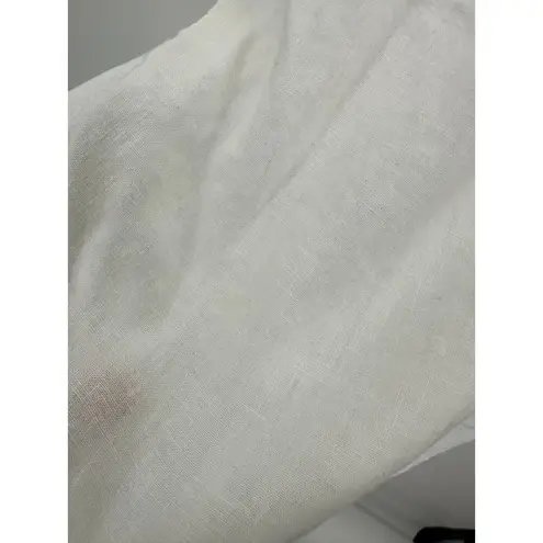 Lola River Women Linen Blend Pullover Top Casual Basic Beach Shirt Size Large