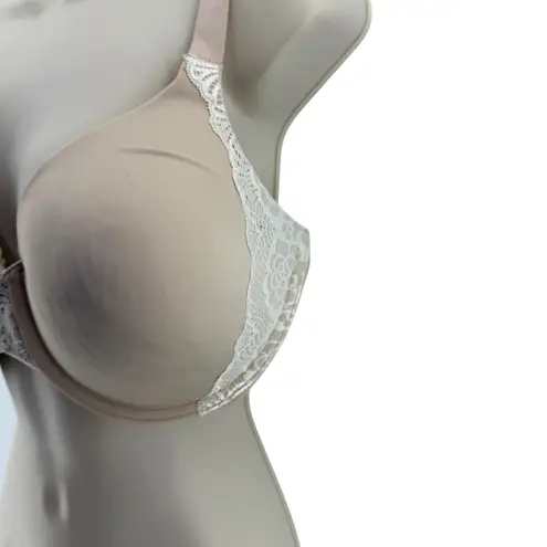 Vanity Fair Flattering Lift Bra 75260 Beige Contrast Cream Lace 38DD