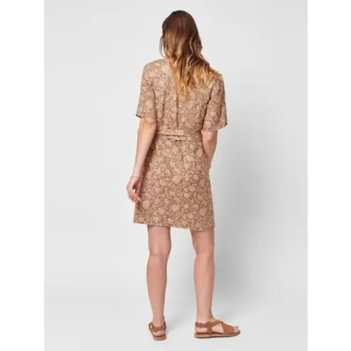 Faherty ππ Ashley Linen Dress ~ Bronze Riviera Floral XS NWT