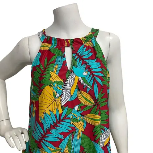 B Skinz Women's M Hawaiian Parrot Colorful Sleeveless Keyhole A