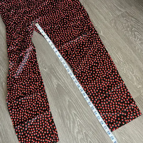 L'Agence L’AGENCE Ankle Pants Womens Size 4 Black With Red Polka Dot