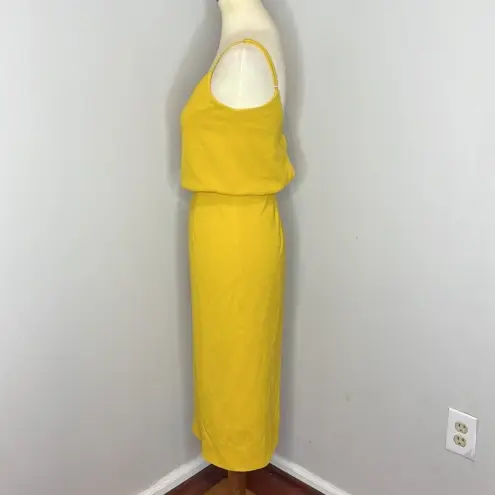 Dress the Population Alondra Blouson Sheath Dress in Marigold Size X-Small