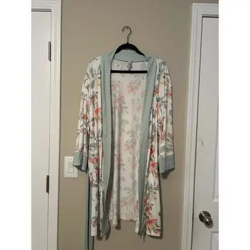 Flora Nikrooz FN  Ladies' Soft Wrap Robe Floral Pattern, Size XL - Image 5