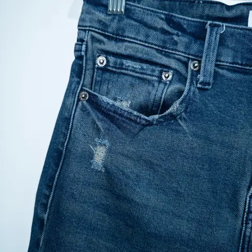 Pistola Blue Lennon Raw Hemline Cropped Jeans Size 28