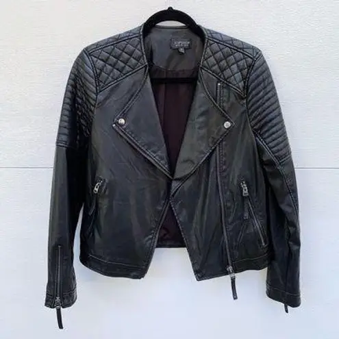 Topshop Faux Leather Jacket