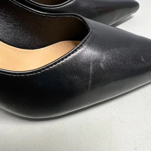 SEVEN BIG TREE Black Brown Color Block Pointed Toe Stiletto Heels Size 40 US 9.5