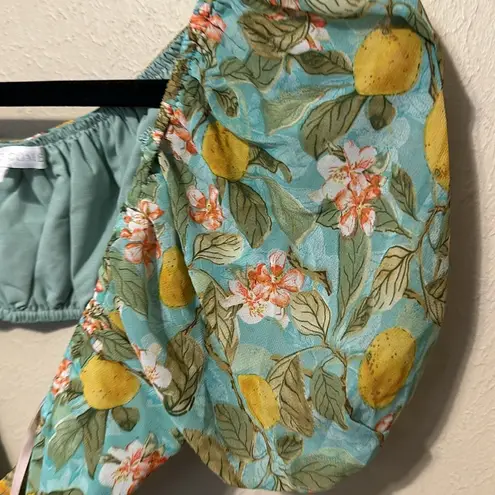 Revolve  More To Come‎ Marlene Cut Out Dress in Green Floral Size Medium NWT