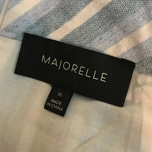 Majorelle Francis Women's Size XS Blue Chambray Cropped Jumpsuit