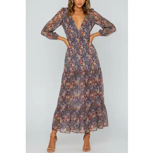 MISA Los Angeles Anahita Maxi Dress, Multicolor, Medium