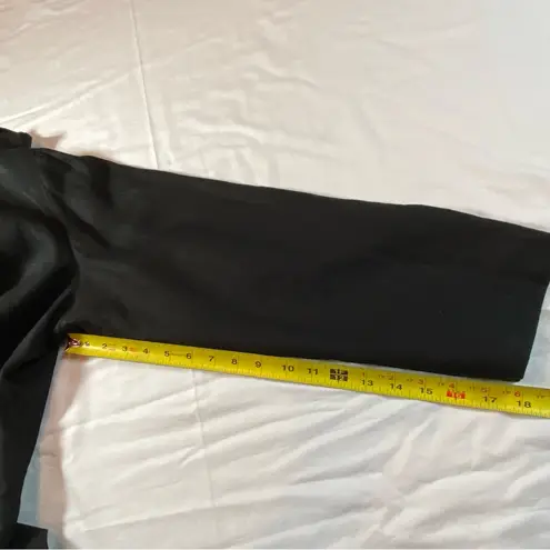 August Silk Bloomingdales Linen Blazer Black Lined size 18