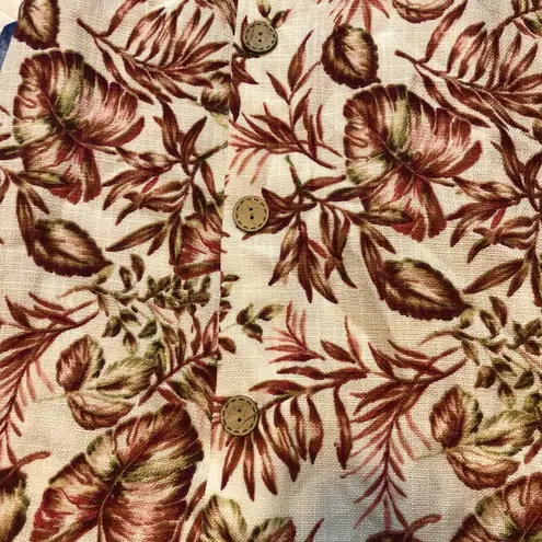 Shelby & Palmer Red A-Line Dress shortsleeve 16 linen like dress