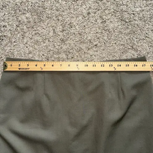 Pendleton Virgin Wool Pencil Skirt Woman’s Size 14 Made In USA Olive Green Brown