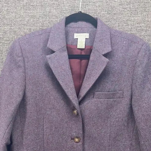 Orvis Wool Blazer Jacket Purple 12