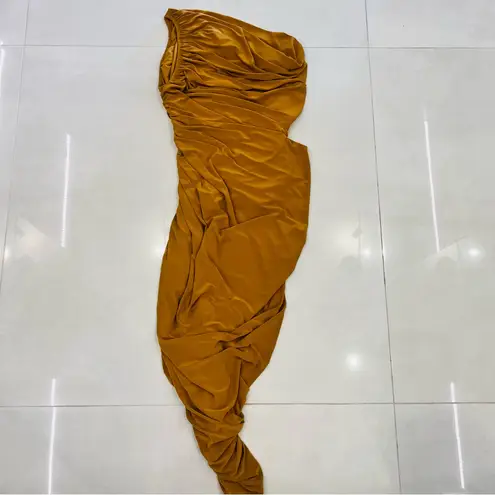 Norma Kamali  Diana Gown Mocha size L - Image 5