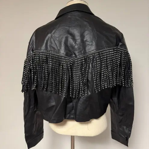 Beavely Fringe Jacket Black Size L