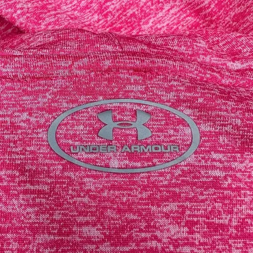 Under Armour  Tech Twist Hoodie Henley Pink Long Sleeve Shirt Sz S