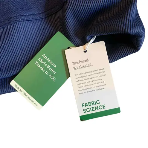 Halara NWT Oversized Navy Fleece Crewneck Sweatshirt XL Athleisure Cozy - Image 4