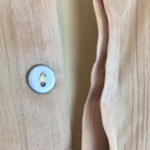 Zeuselen Taupe Sheer Long Sleeve Duster Top L NEW Size L