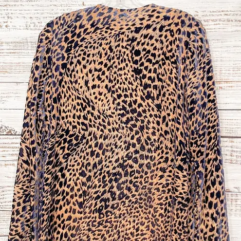 Roseanna NEW Cheetah Print Crushed Velvet Midi Dress, NWT, Size Small, MSRP $745