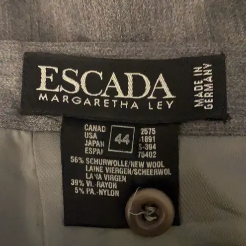 Escada Margaretha Ley SZ 44 grey Skirt Size L