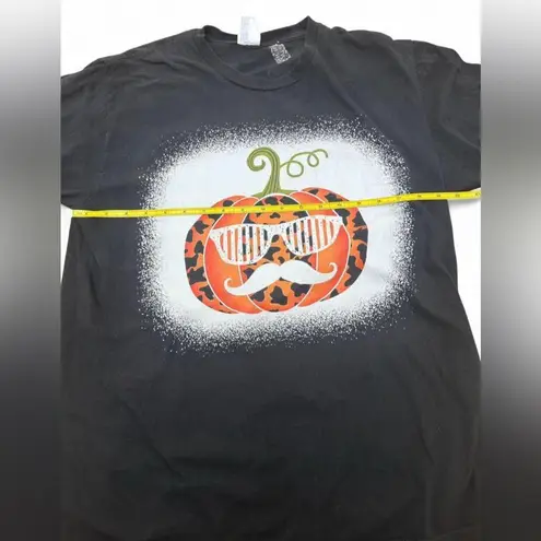 Pumpkin Sunglasses Mustache Cow Print Halloween Costume T