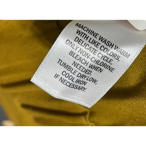 Ophelia Roe New Cargo Jacket Cropped Mustard Snap Size XL Extra Large