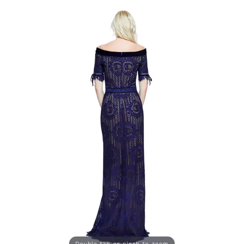 Tadashi Shoji NEW Rosina Off Shoulder Circular Lace Gown Size 10 AZE17702L