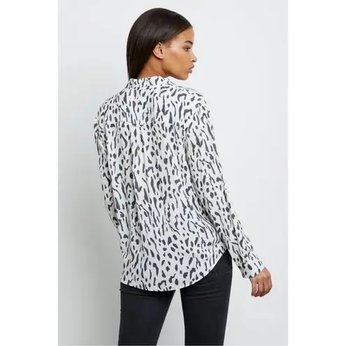 Rails Rocsi Shirt Ivory Cheetah REVOLVE Button Down Size XL Long Sleeve