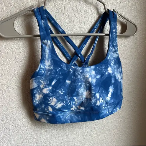 Lululemon  Energy Bra Shibori
Shibori Varsity Blue White