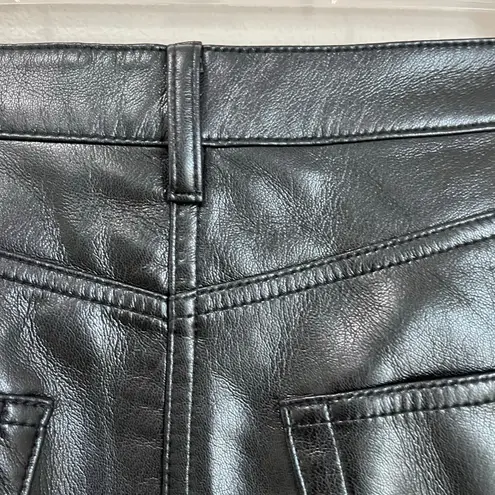 Wilfred The Melina Vegan Black Leather Wide Leg Pants Size 6