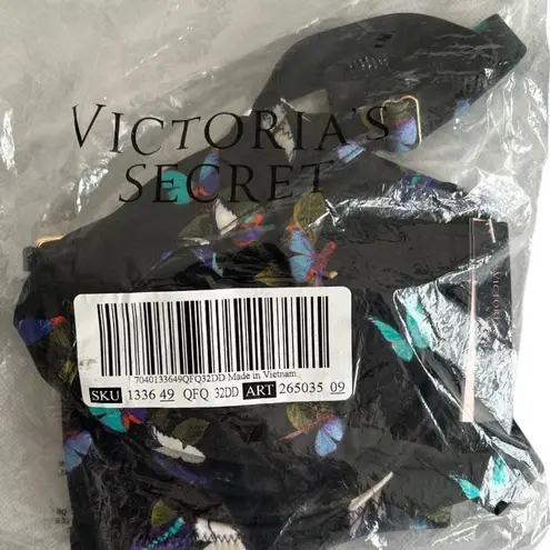 Victoria's Secret  SWIM Shine Strap Bikini Top Electric Butterfly w/ Tags, 32DD