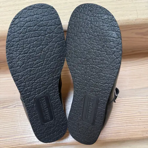 P. W. Minor Womens Orthotic Shoes SZ 9 T Strap Leather Extra Depth Comfort NWOB Black