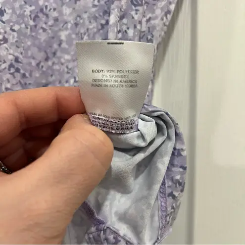 Rhoback Brooke Sleeveless Performance Polo The Rosette Lavender Womens Small Purple