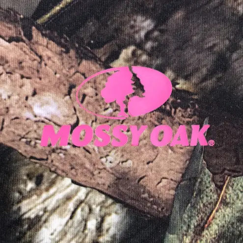 Mossy Oak Women’s Outdoor Print Hot Pink Detail Quarter Zip-Up Sweatshirt