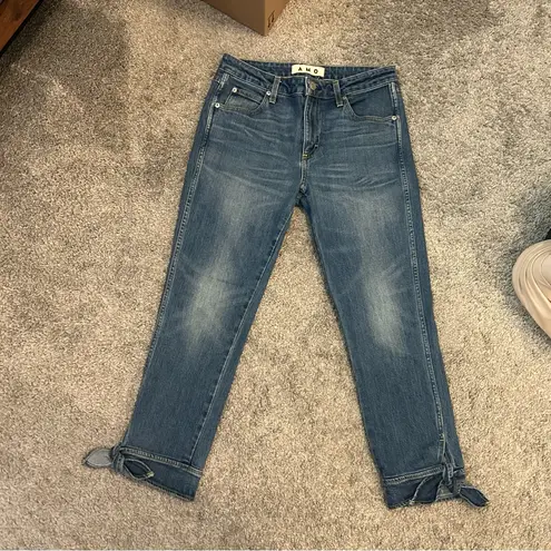 AMO Ankle Tie Jean in Medium Vintage SIZE 29 Blue