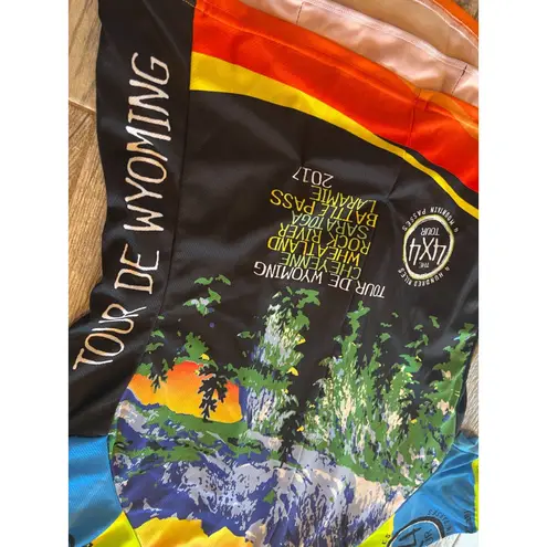 Crave Cycling Jerseys Womens Large Bike Short Sleeve Wyoming Race Jersey 2 pc