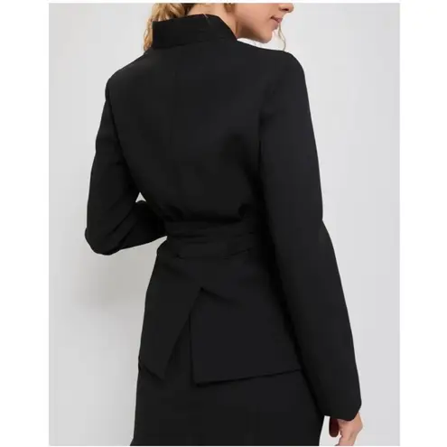 Tuckernuck NWT Gracie wrap Elegant Black Blazer with Belt size L