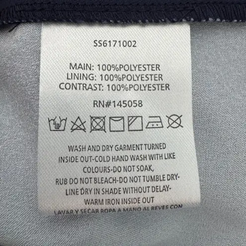 Stylestalker Bandana Print Halter Mini Dress Size Small Navy Built in Shorts