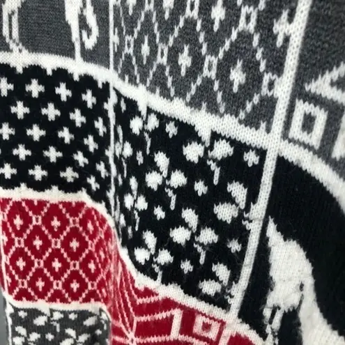 VINTAGE fair isle print ugly Christmas sweater Size L