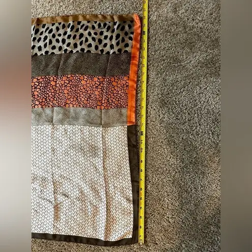 Satin Cheetah Scarf Purse Scarf Orange