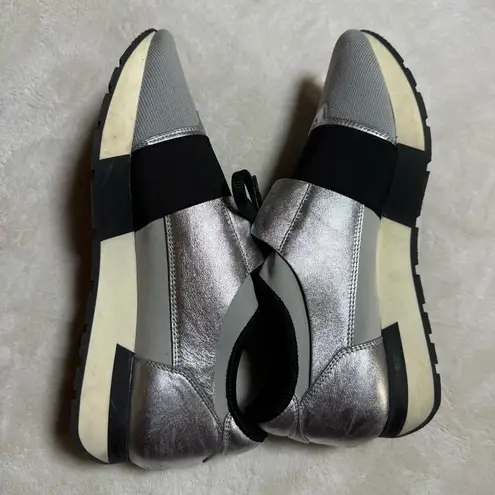 Balenciaga Race Runner Women's Black and Gray Sneakers Sz:40 =9